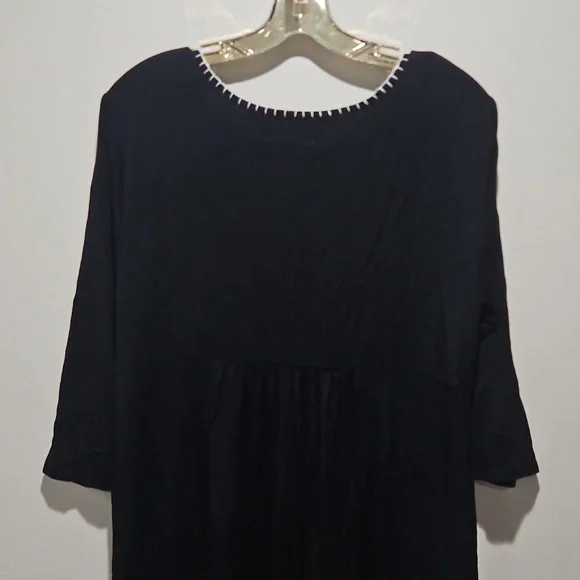 Chelsea & Theodore Blue Long Sleeve Scoop Neck Dress size XL - Picture 6 of 10